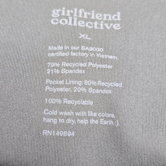 Girlfriend Collective Compressive Drawstring Pocket Legging Green XL - Picture 8 of 10